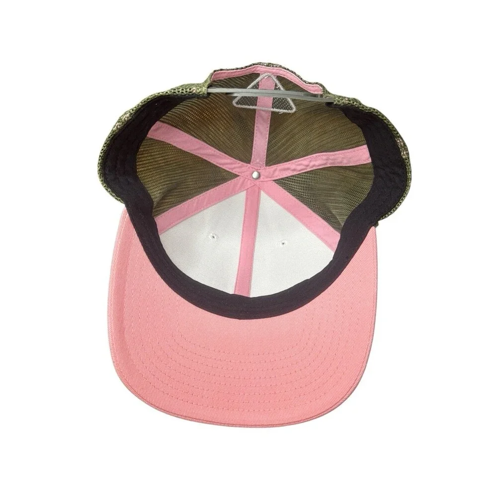 Columbia Women's White/Pink PFG Trucker Snapback Hat